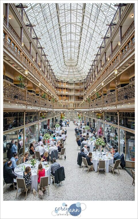 Wedding reception at Hyatt Regency Cleveland at The Arcade 