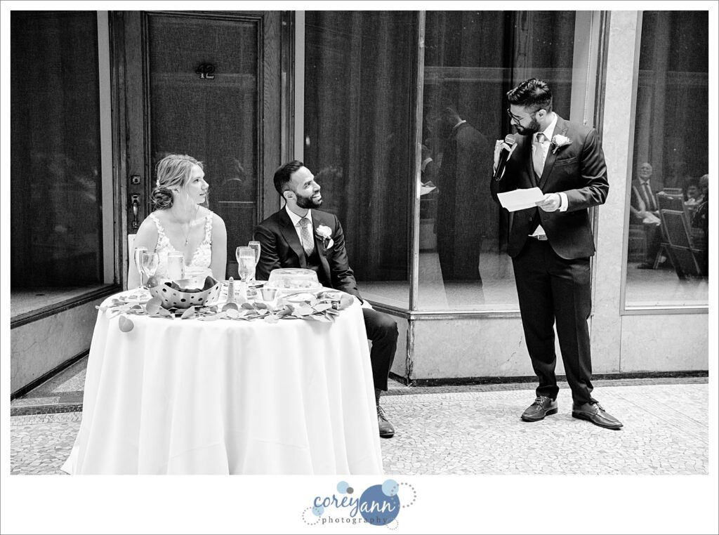Wedding reception at Hyatt Regency Cleveland at The Arcade 