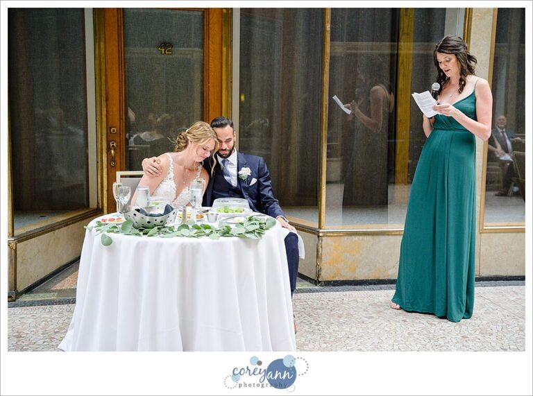 Wedding reception at Hyatt Regency Cleveland at The Arcade 