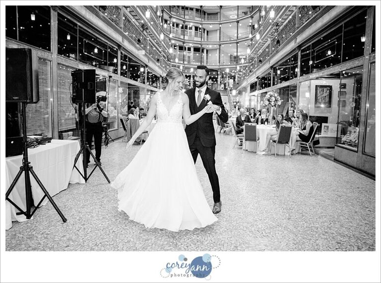 Wedding reception at Hyatt Regency Cleveland at The Arcade 