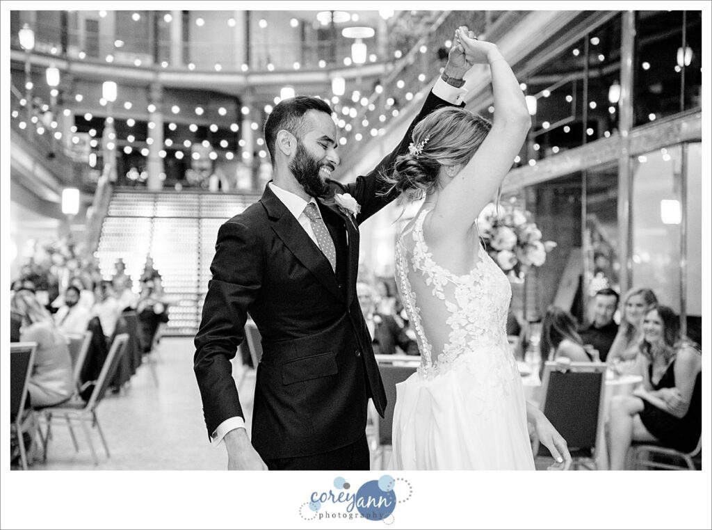 Wedding reception at Hyatt Regency Cleveland at The Arcade 