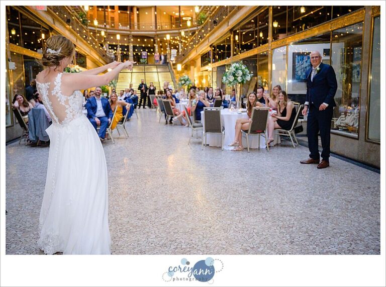 Wedding reception at Hyatt Regency Cleveland at The Arcade 
