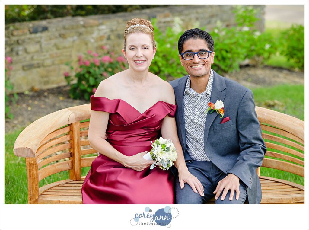 outdoor wedding in Gates Mills, Ohio at Hawken Upper School