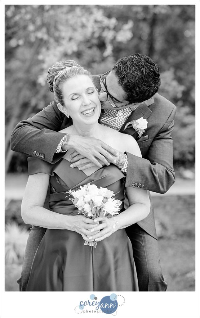 outdoor wedding in Gates Mills, Ohio at Hawken Upper School