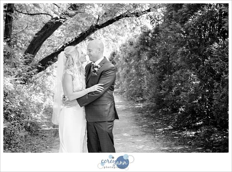 Intimate wedding at Gervasi Vineyard in Canton Ohio on a sunny July day