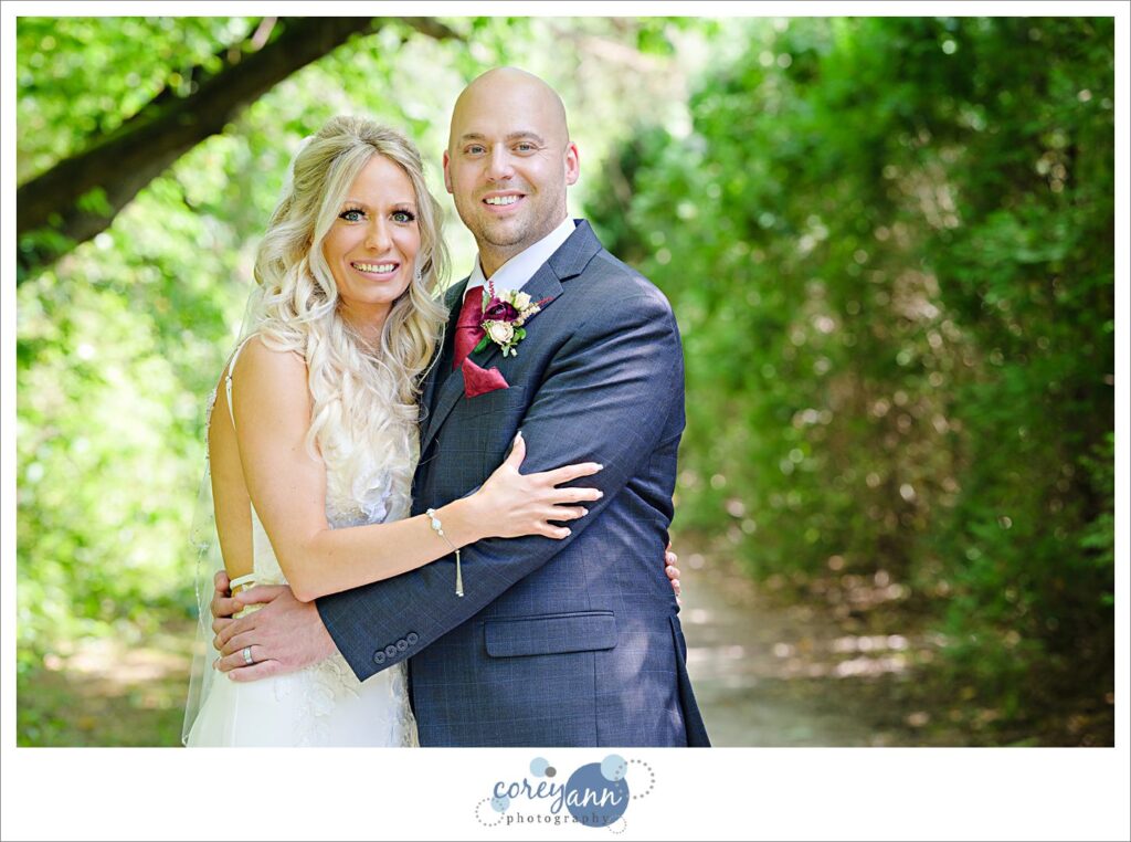 Intimate wedding at Gervasi Vineyard in Canton Ohio on a sunny July day