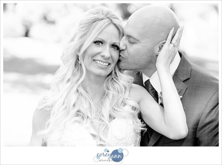 Bride and groom after their wedding ceremony at Gervasi Vineyard in Canton Ohio