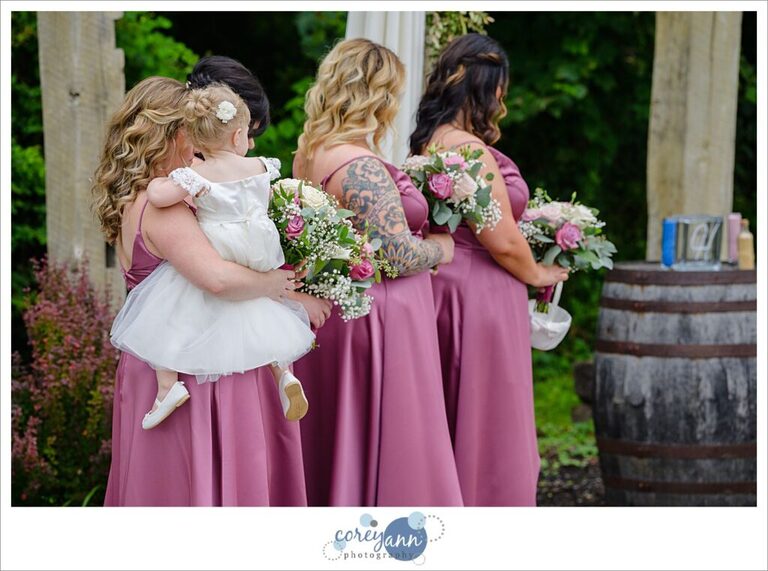 Outdoor wedding ceremony at Barn on Enchanted Acres