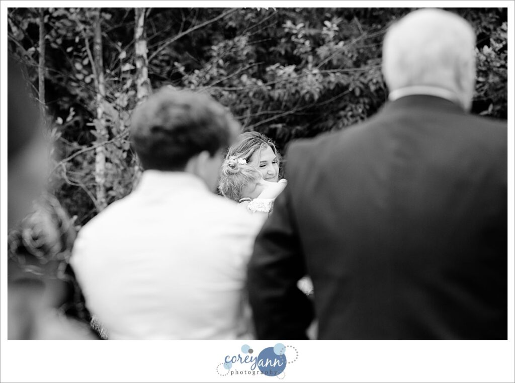 Outdoor wedding ceremony at Barn on Enchanted Acres