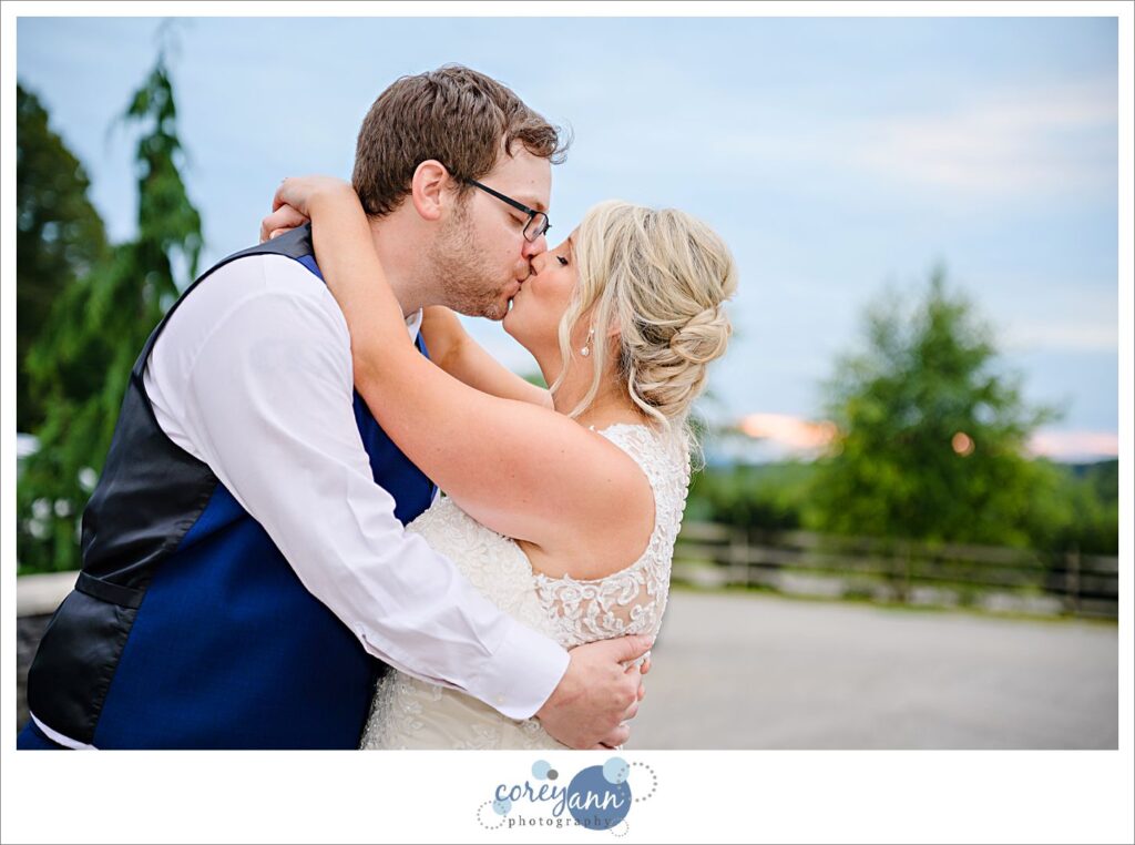 August wedding reception at The Barn on Enchanted Acres in Dennison Ohio