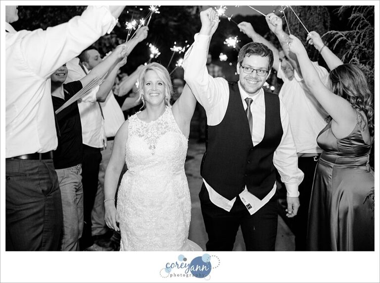 August wedding reception at The Barn on Enchanted Acres in Dennison Ohio