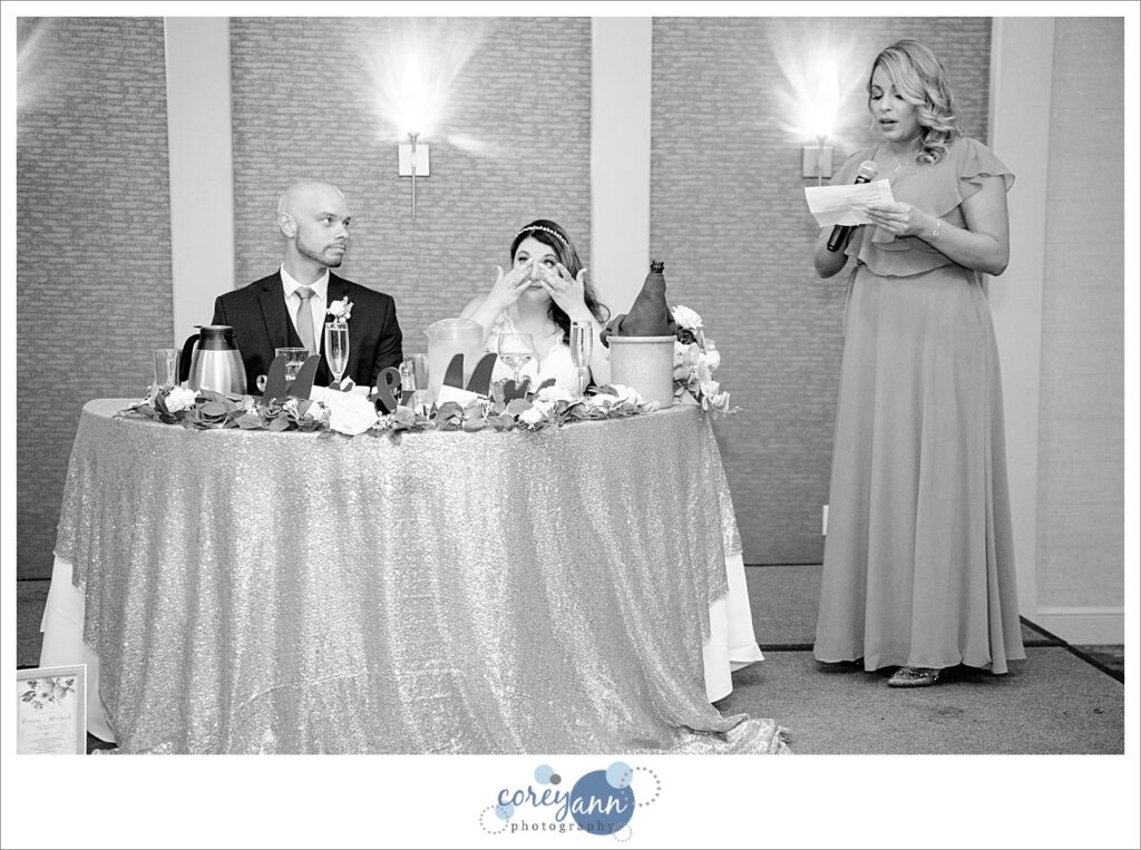 Wedding reception in August at Holiday Inn in Independence Ohio