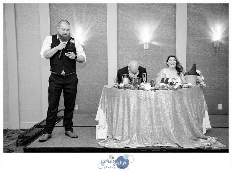 Wedding reception in August at Holiday Inn in Independence Ohio