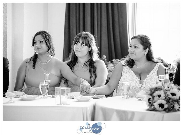 Wedding Reception toast at Pine Ridge Country Club in Wickliffe Ohio