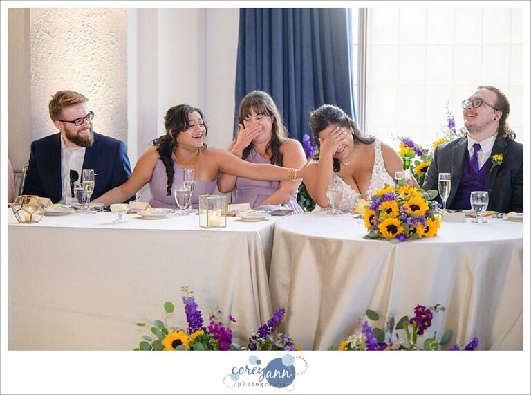 Wedding Reception toast at Pine Ridge Country Club in Wickliffe Ohio
