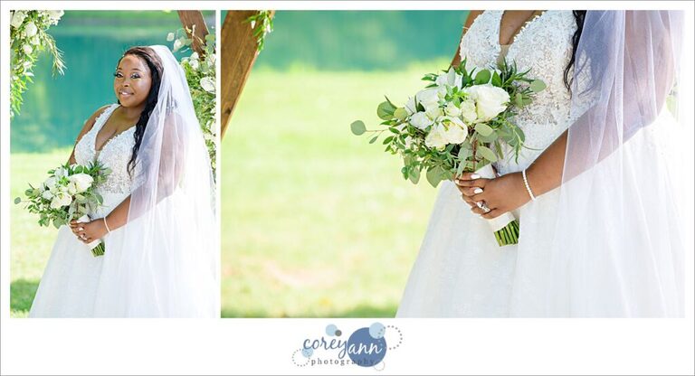 Sun Valley Ohio afternoon wedding portraits with Bride 