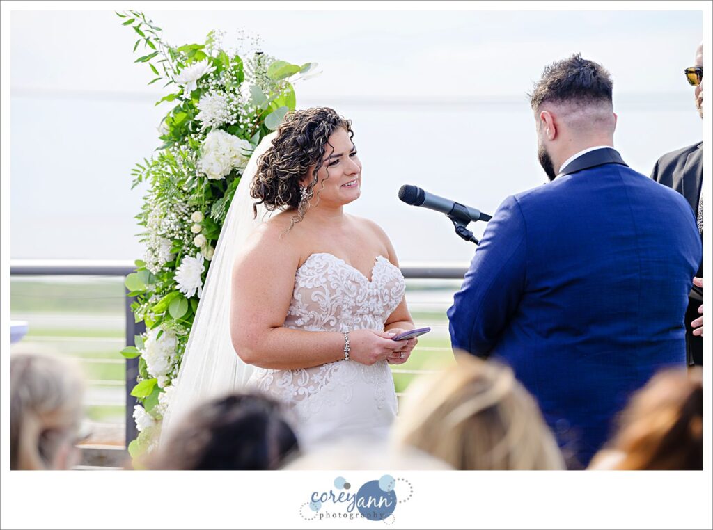 Wedding ceremony on the rooftop at Ariel International Center