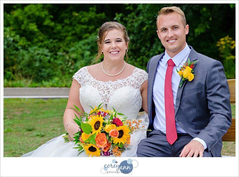 casual portrait of bride and groom before wedding at gather at the lakes