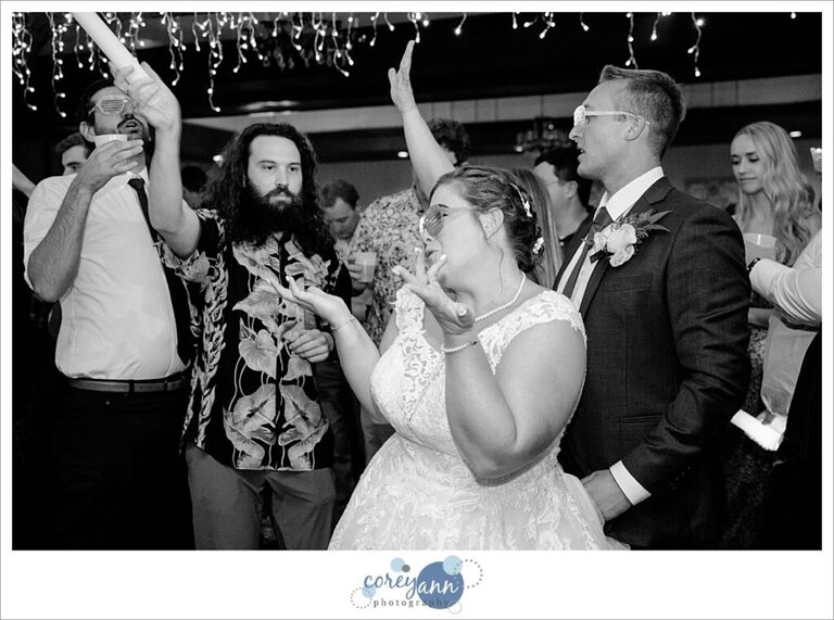 Wedding reception at Gather at the Lakes in Akron Ohio