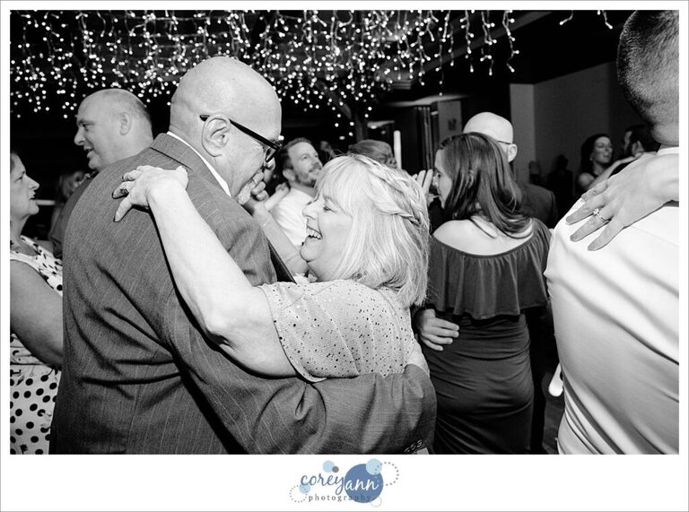 Wedding reception at Gather at the Lakes in Akron Ohio