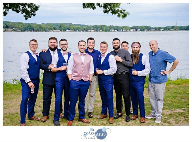 Wedding reception at Tudor House on Portage Lakes in Akron Ohio