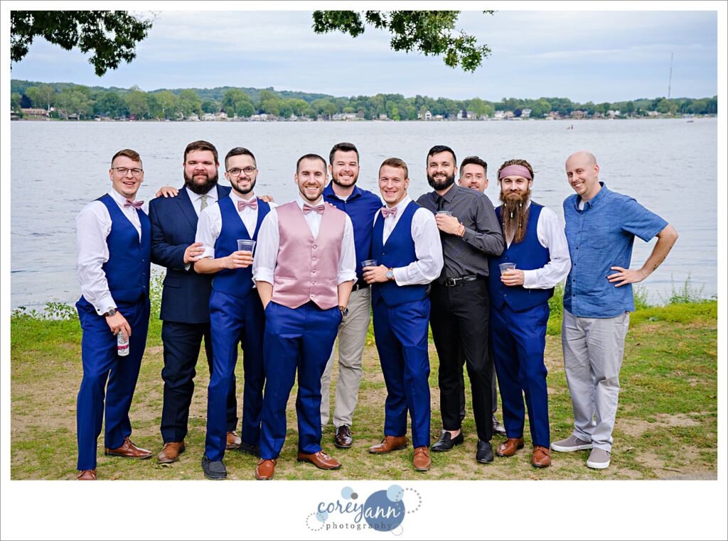 Wedding reception at Tudor House on Portage Lakes in Akron Ohio