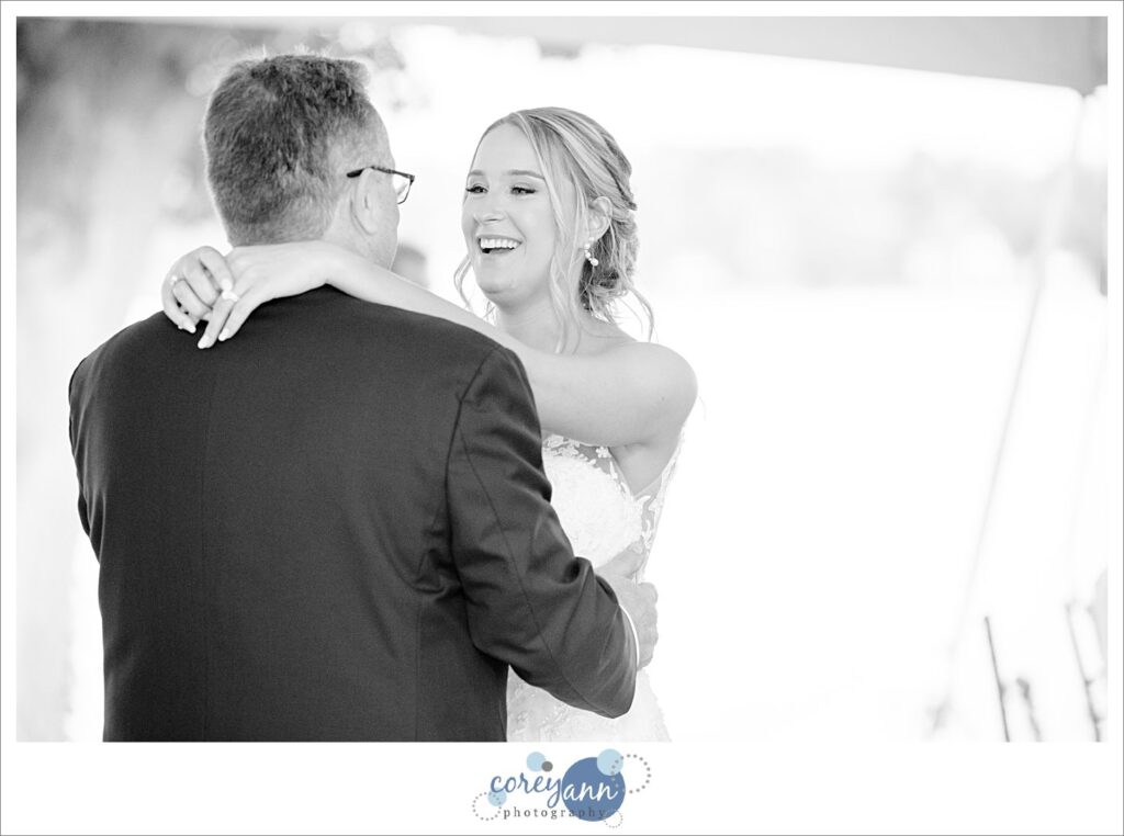 Wedding reception at Tudor House on Portage Lakes in Akron Ohio