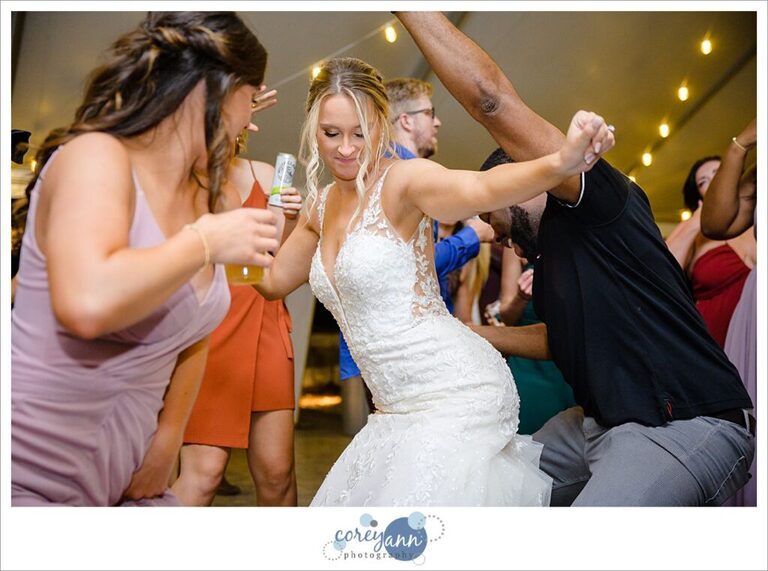 Wedding reception at Tudor House on Portage Lakes in Akron Ohio