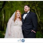 Bride and Groom in wedding attire after their small wedding ceremony at Stan Hywet Hall and Gardens in Akron Ohio