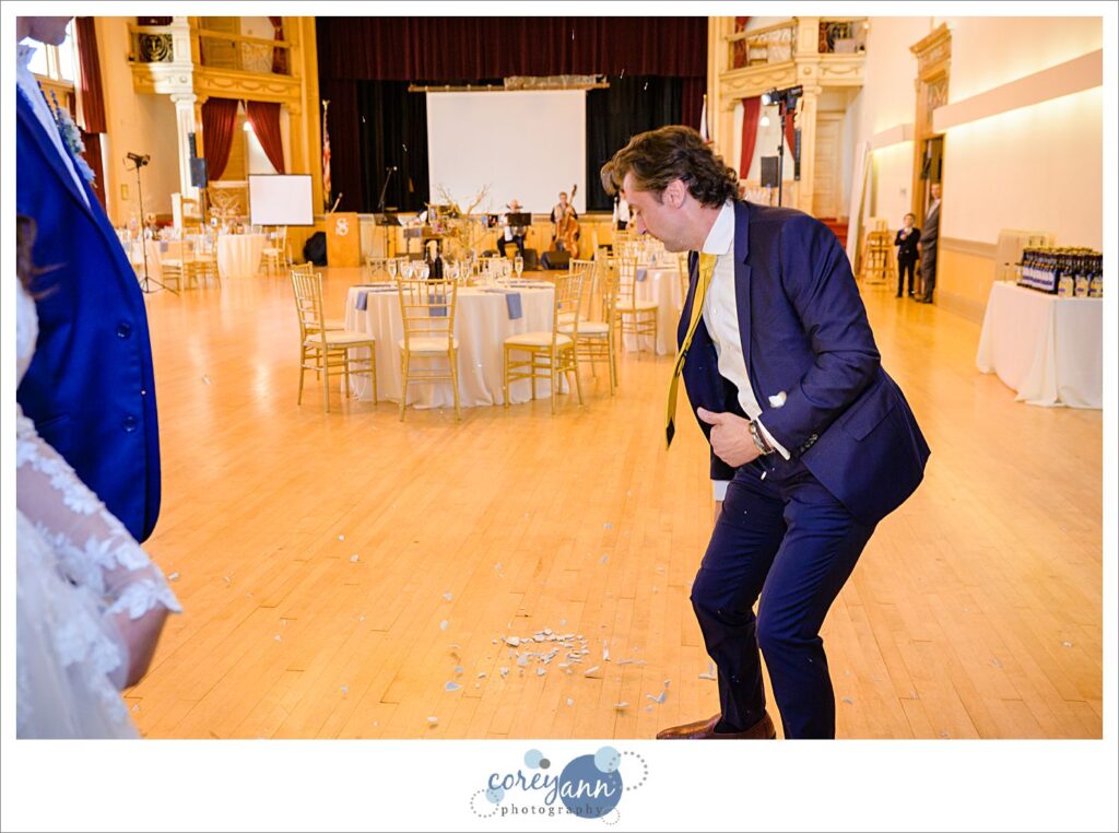 October wedding reception at Bohemian National Hall in Cleveland Ohio