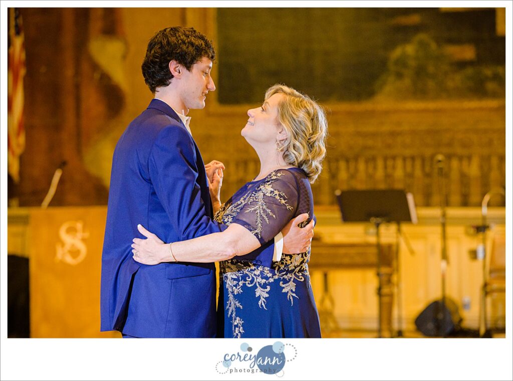Wedding reception at Bohemian National Hall in Cleveland Ohio