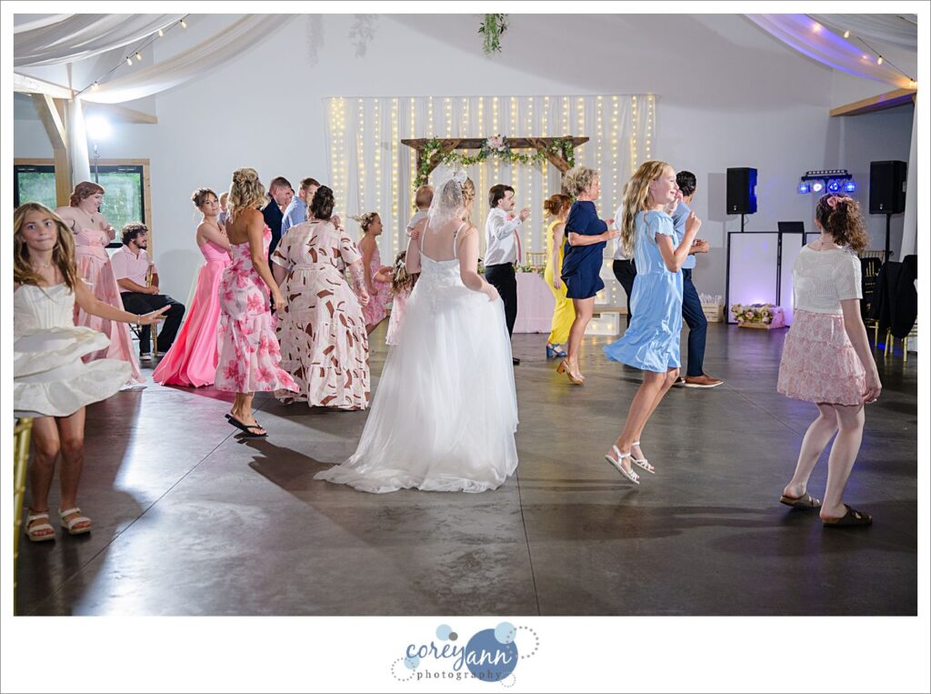 Wedding reception at The Barn of Canal Fulton