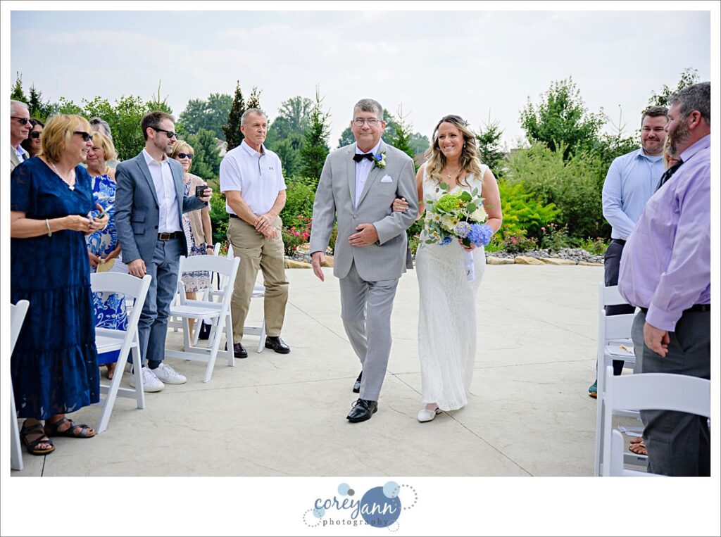 Wedding Ceremony at Haymaker's Mill 1875 in North Canton Ohio