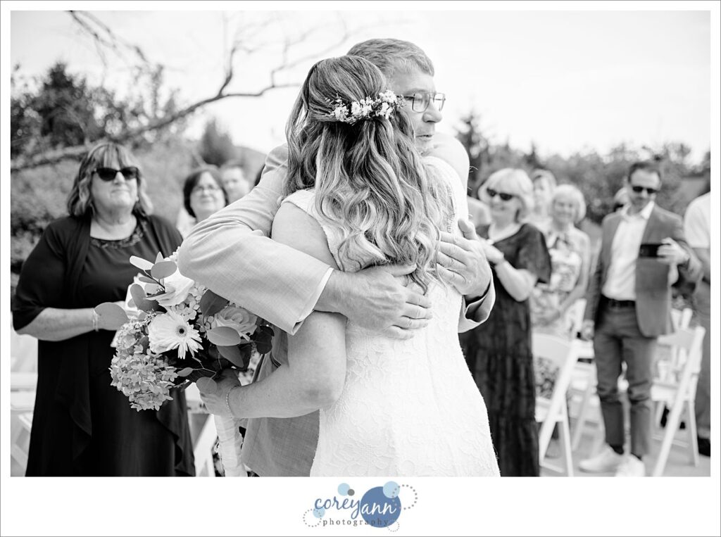 Wedding Ceremony at Haymaker's Mill 1875 in North Canton Ohio