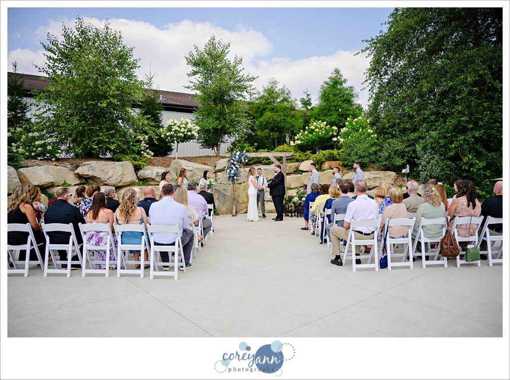 Wedding Ceremony at Haymaker's Mill 1875 in North Canton Ohio