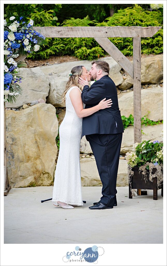 Wedding Ceremony at Haymaker's Mill 1875 in North Canton Ohio