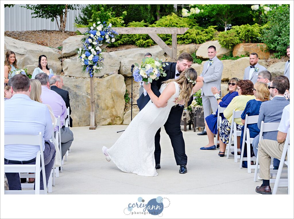 Wedding Ceremony at Haymaker's Mill 1875 in North Canton Ohio