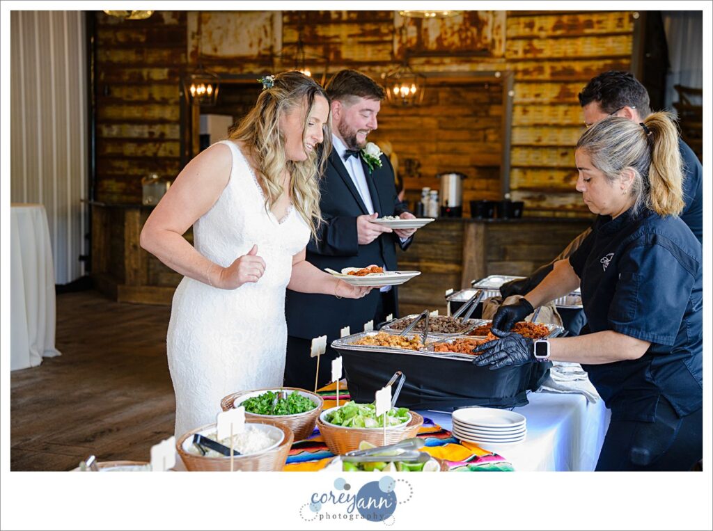 Wedding Reception at Haymaker's Mill 1875 in North Canton Ohio