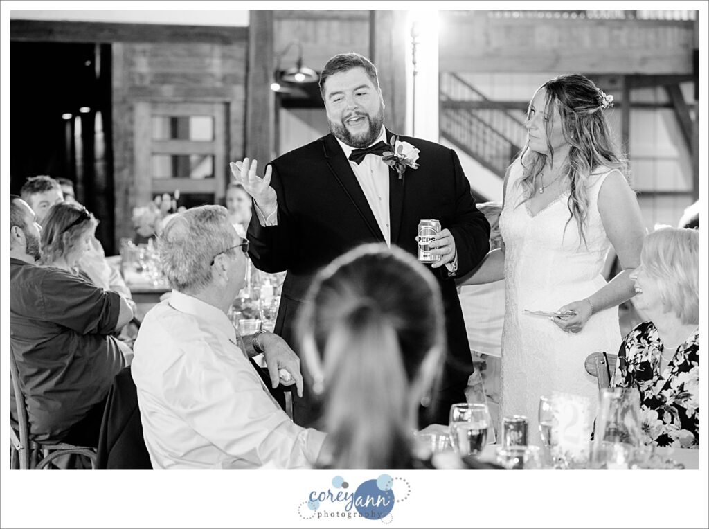 Wedding Reception at Haymaker's Mill 1875 in North Canton Ohio